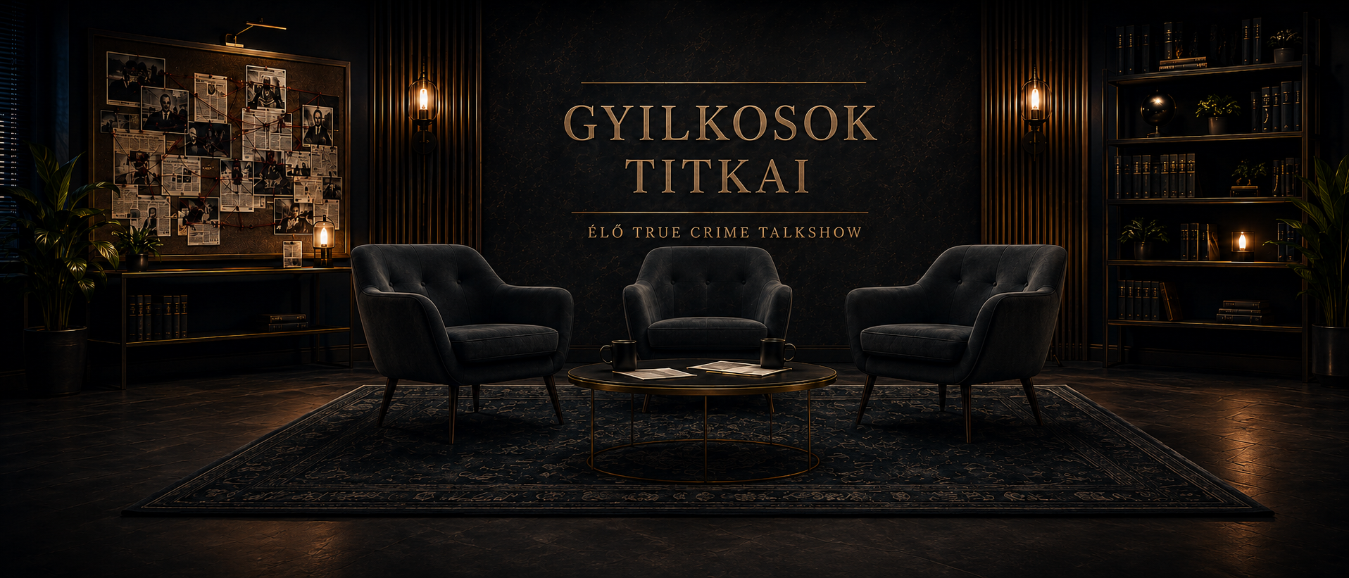Gyilkosok Titkai – élő true crime talkshow háromszékes stúdióképe
